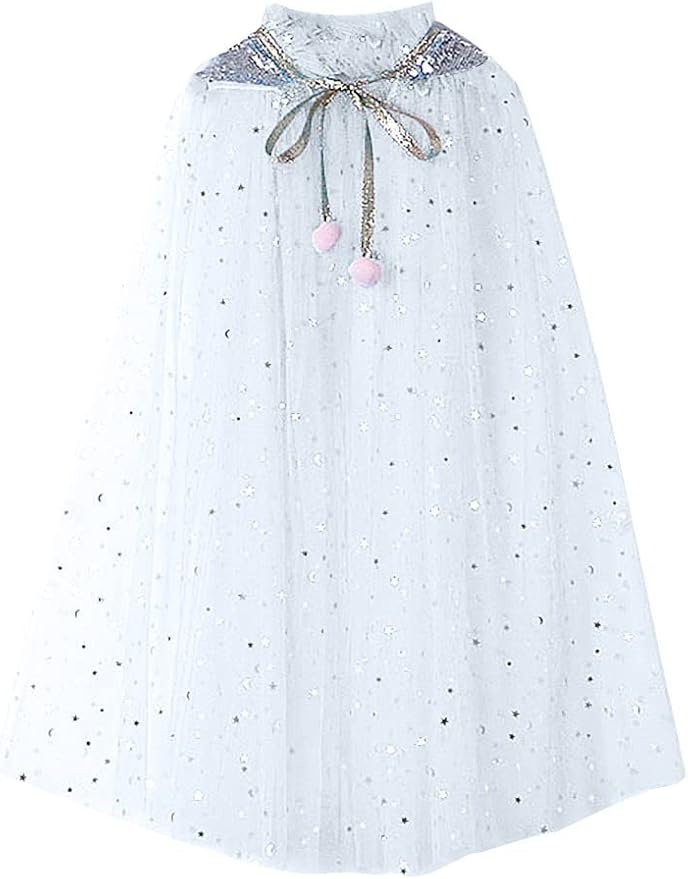 FKKFYY Rainbow Cape Cloak for Girl Princess