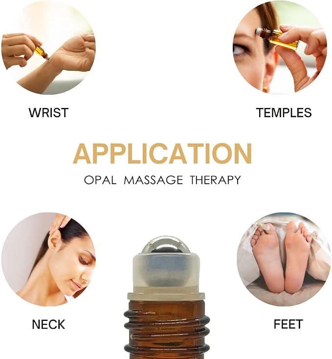 Premium Essential Oil Roll On Opal Massage Therapy 100% Natural & Pure 10 ML Roll On, Keep it Simple, Keep it Natural and Enjoy the Benefits (Frankincense)