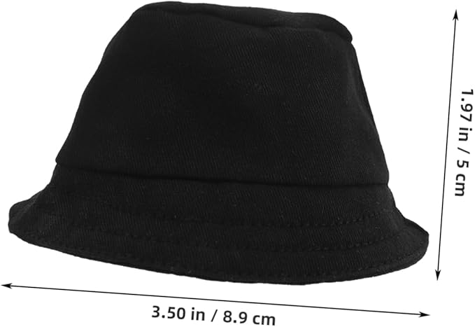 Toyvian Doll Bucket Hat Tiny Hats for Crafts Small Doll Tiny Ornament Cap DIY Mini s Mall Craft Mini Dress up Cap Delicate