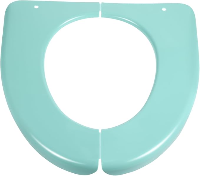 OUNONA 1Pc Folding Portable Potty Training Seat Cover Travel Friendly Toilet Cushion Pad for Home Use Fits Standard Toilets Green Color for Easy