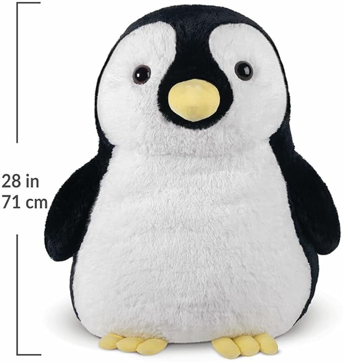Vermont Teddy Bear Giant Penguin Stuffed Animal - 28 Inches Stuffed Penguin Plush from Giant Cuddle Collection - Fluffy, Collectible Plushies for Kids & Adults - Crafted in The USA