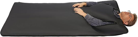 70.87 x 31.5In Portable Sauna Blanket 500W Far Infrared Sauna Blanket Foldable Sleep Bag at Home with Controller Adjustable Timer Carrying Bag for Detox Relaxation Weight Management