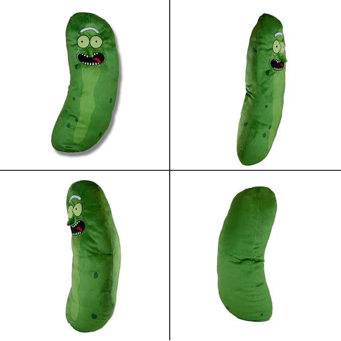 Franco Collectibles Pickle Rick And Morty Adult Swim Super Soft Plush Cuddle Pillow Buddy, One Size, (100% Officially Licensed Product)
