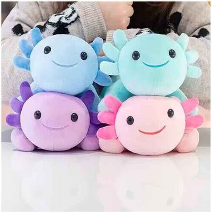 Axolotl Stuffed Animal Cute Plush Doll Soft Toy 9.8 inch for Girls Boys Christmas (Axolotl Purple)