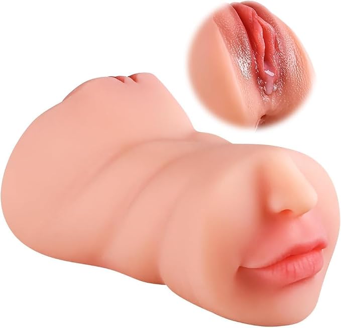 Portable Soft Textured 3D Tight Sleeve Male Masterburbatar, 3in1 Realistic Pocket Puzzy Silicone Underwear Mastusbafor Hands for Men AG48