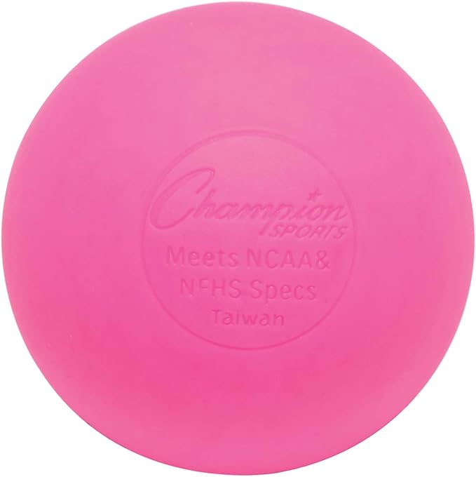 Champion Sports Lacrosse Balls – Official Size SEI Certified, Multi-Color Packs of 3, 6, or 12 for Practice & Games