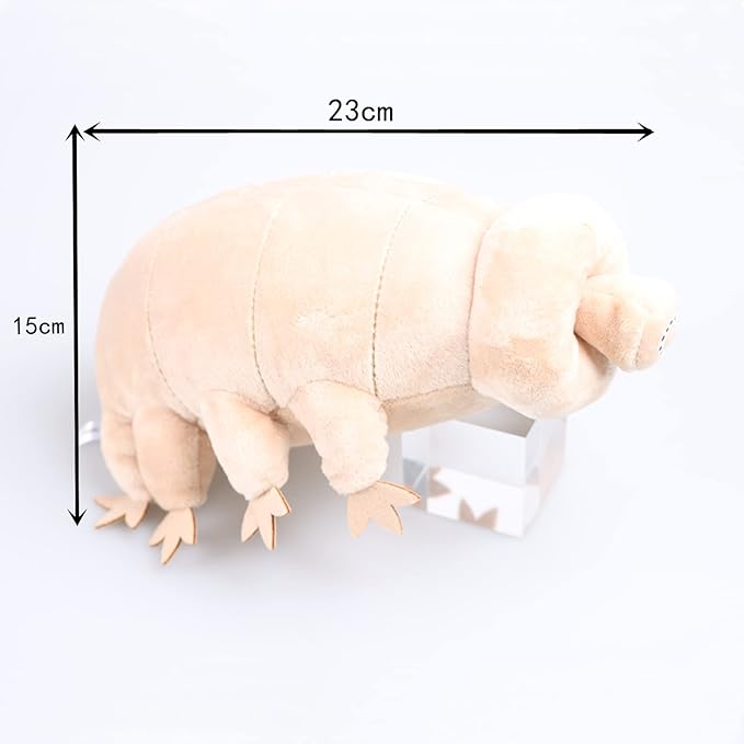 Marble Empire Tardigrade Plush Waterbear Stuffed Animal Water Bear Sea Creature Plush Toy, 9"