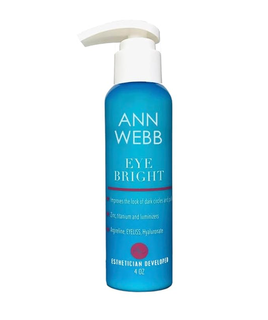 Eye Bright Cream - Anti Aging Eye Cream w/Collagen Peptides & Hyaluronic Acid for Dark Circles, Firms Fine Lines. 4oz