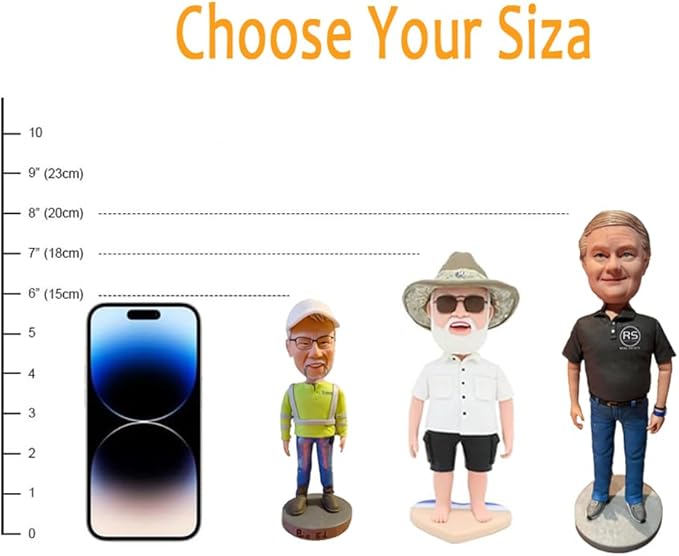 Custom Bobblehead, Custom Bobbleheads Personalized, Custom Personalized Unique Handmade Bobbleheads Figurine,Birthday Gifts, Action Figure Similar to You