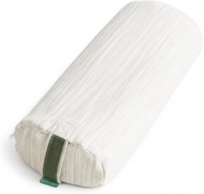 Avocado Organic Yoga Meditation Pillow, GOTS Certified Organic Cotton Cover, Natural Buckwheat Fill