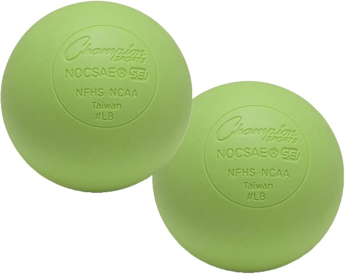 Champion Sports Lacrosse Balls & Rhino Skin Balls – Official Size, SEI Certified, Multiple Colors