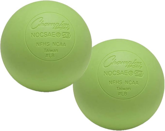 Champion Sports Lacrosse Balls & Rhino Skin Balls – Official Size, SEI Certified, Multiple Colors