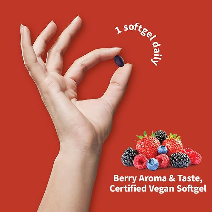 Garden of Life Herbals, Menopause + Hair Growth, Berry, 30 Vegan Softgels