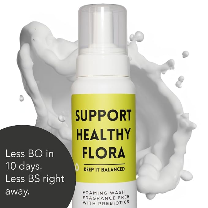 pH Balance Feminine Wash for Women & Men – Fragrance-Free Unscented Foam Cleanser for Intimate wash, Prebiotic pH Cleanser, Sensitive Daily Hygiene Wash