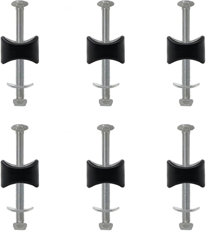 6 Pack 8mm x 94mm Steel Trampoline Screws - Long Screw Replacement Parts and Accessories to Enhance Stability