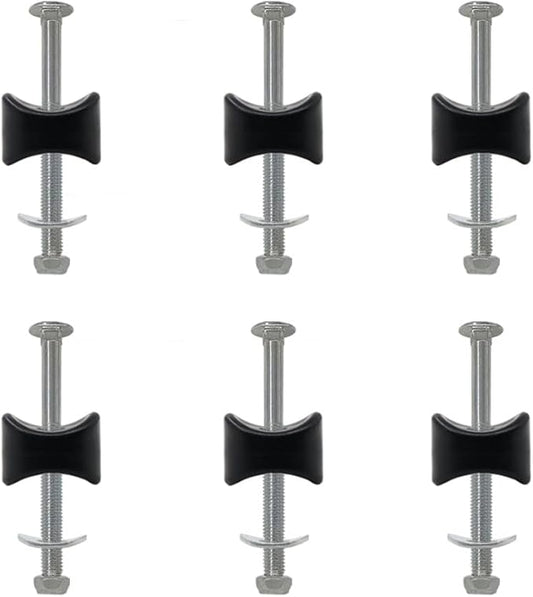 6 Pack 8mm x 94mm Steel Trampoline Screws - Long Screw Replacement Parts and Accessories to Enhance Stability