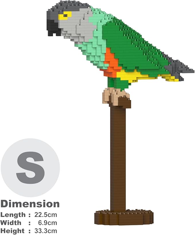 JEKCA Senegal Parrot 01S | Parrot Plastic Building Blocks | Age 14+