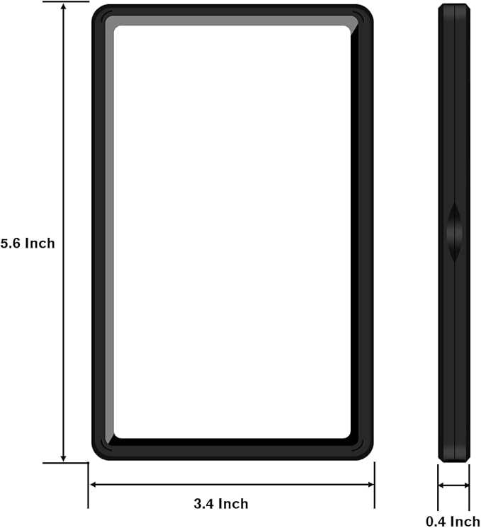 Magnetic Graded Card Slab Guard - Premium Aluminum Showcase for PSA Slab, Slab Guard with UV-Resistant Tempered Glass, Personalized Slab Bumper for Collectors, Black