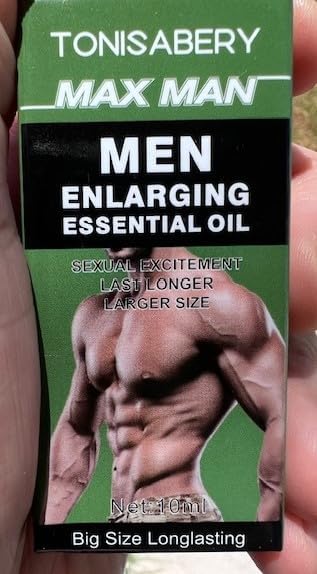 Max Man Essential Oil – Male Enhancement Massage (10ml) (Green) (2) Men's Re-Vitalize Enlargement Cream