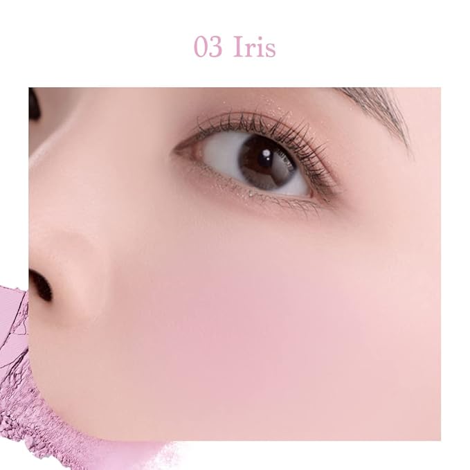 Dasique Blending Mood Cheek 05 Violet Knit l Vegan, Cruelty-Free l 4 Blendable Shades in Lightweight, Long-lasting, Smooth Powder