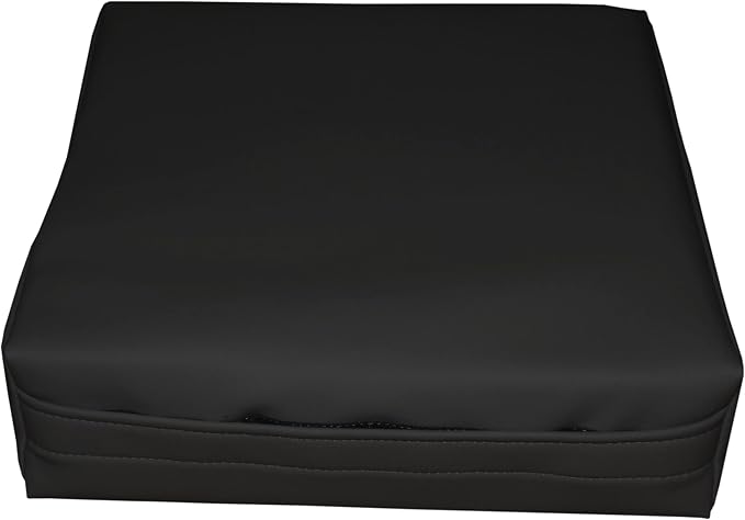 Rehabilitation Advantage Body Positioning Black Square Bolster 12 Inch x 12 Inch x 3 Inch