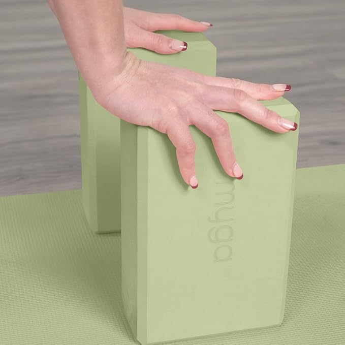 MYGA Yoga Block,Lightweight EVA Foam Yoga Brick,High Density Non-Slip Block for Yoga Poses, Pilates, Balance and Flexibility