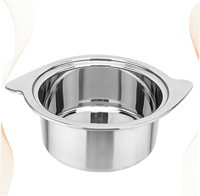 1pc Food-grade Stainless Steel Hot Pot for Induction Cooker Stewpot Without Lid for Dining and