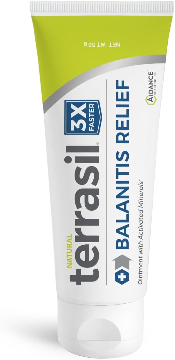 terrasil Balanitis Relief Treatment Cream for Men, 1.7oz | Natural Foreskin Ointment. Soothes Balanitis Irritation, Itch & Inflammation. Dermatologist Tested & Hypoallergenic