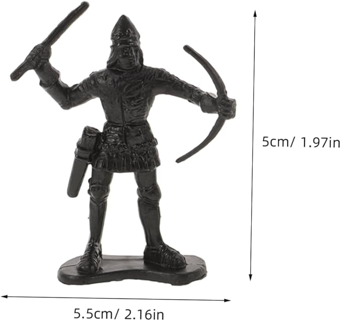 TOYANDONA 60-Piece Medieval Army Men Action Figures Set Miniature Knights and Soldiers for Boys for Castle Play and Imaginative Play