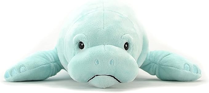 Simulation Manatee Plush Toy, 15.74inch Super Soft Lifelike Manatee Stuffed Animal Plush Toy Cute Kids Birthday Gift Throw Pillow Home Decor