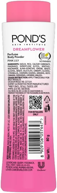Ponds Dream Flower Pink Lily Talcum Powder 80g