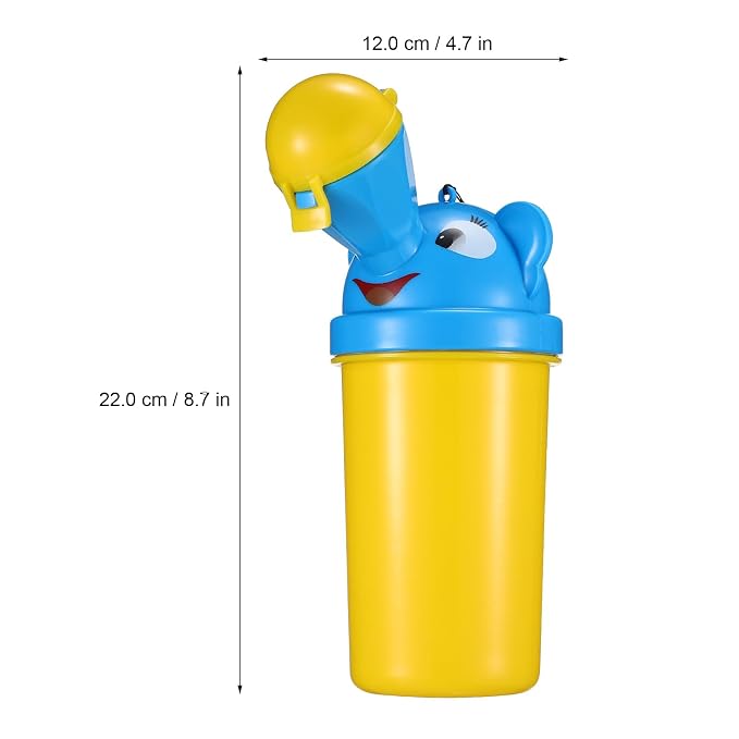 Portable Urinal for Kids Travel Potty Toddler Pee Training Cup with Leak-Proof Seal and Cleaning Brush Compact Design for Outdoor Camping Car Use