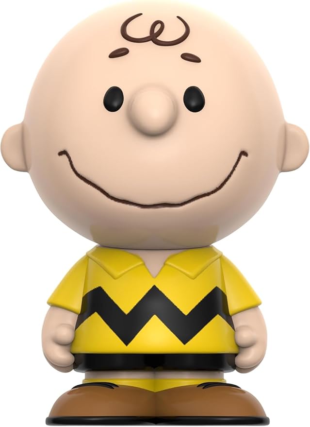 Super7 Fun! Fun! Peanuts Charlie Brown (Yellow) Vinyl Figure - 5" Peanuts Action Figure - Classic Cartoon Fans Collectibles & Retro Toys - Cartoon Model for Collectors & Display Figurine- Comic Strips