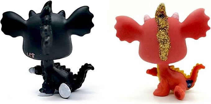 LPS pet Shop Animal Action Figures Dog Cat Kids Boys Girls Gift (2pcs)