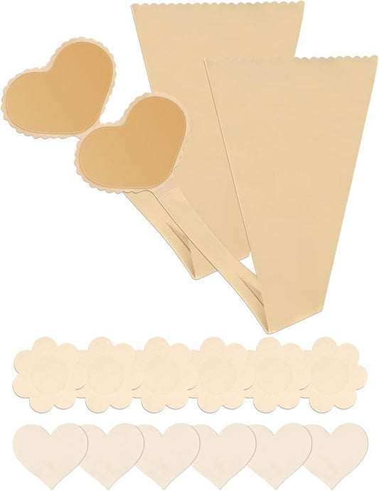 Adhesive C-String Thongs 2-Pack Invisible Underwear for Women with VPL-Free Design Reusable No Belt Thong