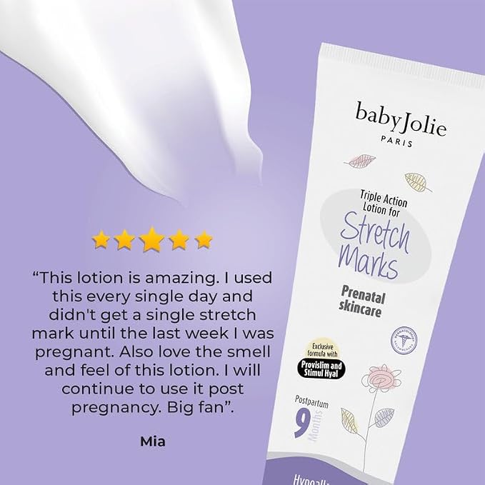Baby Jolie Pregnancy Skincare Set – Stretch Mark Cream & Comfort Legs Lotion – Hydrating Belly & Leg Care for Expecting Moms