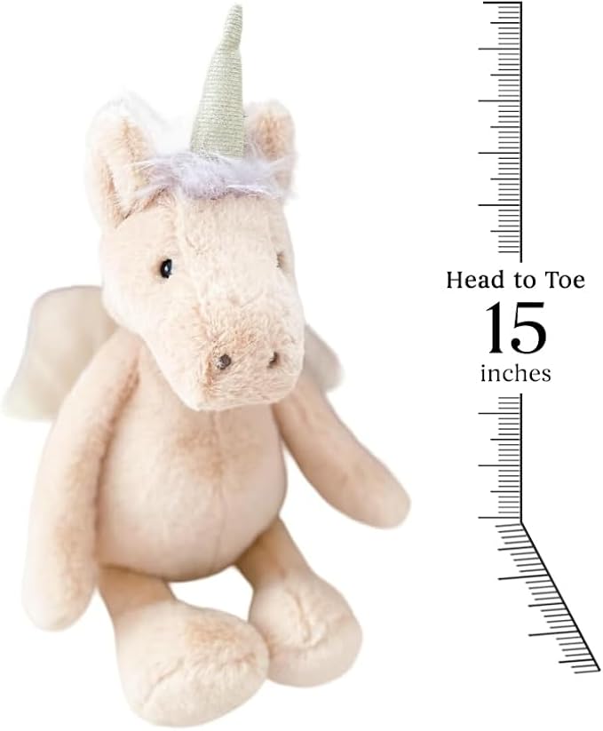 MON AMI Luna The Unicorn Stuffed Animal – 15” Pink, Soft & Cuddly Stuffed Plush Toy, Unicorn for Girls/Kids, Use as Toy or Nursery Room Decor
