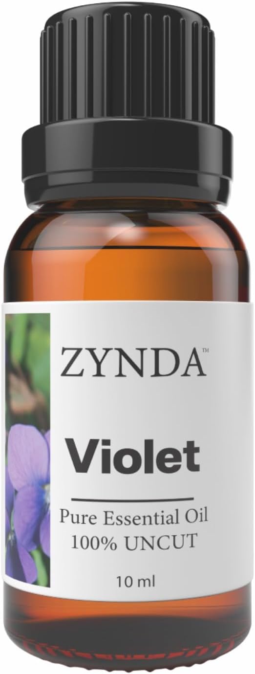 Violet Essential Oil Pure and Natural – 100% Uncut • Raw • Very Potent | Organic Violet Oil for Skin Care & Aromatherapy | Sweet Floral Natural Essential Oils for Relaxation & Daily Wellness