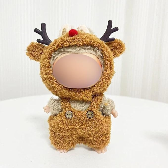 17cm Doll Clothes Accessories Outfits Cute Clothes Stylish Set (NO Doll) Brown Deer