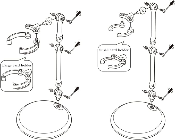 Ddung Doll Stand - Clear Doll Stand For 0.5" To 10" Dolls And Action Figure Stand (3-Pack)