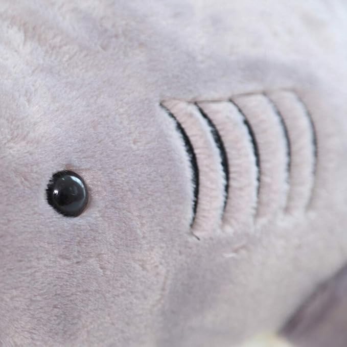 Stuffed Shark Animal Plush Toy 16 Inch Long Great White Animal Stuffed Plushies Super Soft Cute Cuddly Pillow Cushion Stuff Dolls Gifts for Children Kids Boys Girls Room Decor Bedtime, 16Inches