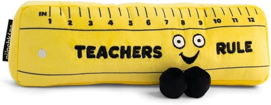 Ruler Plushie - Teachers Rule Cute Ruler Plush, Gift for Teachers, Adorable Plush Toy for Gifting