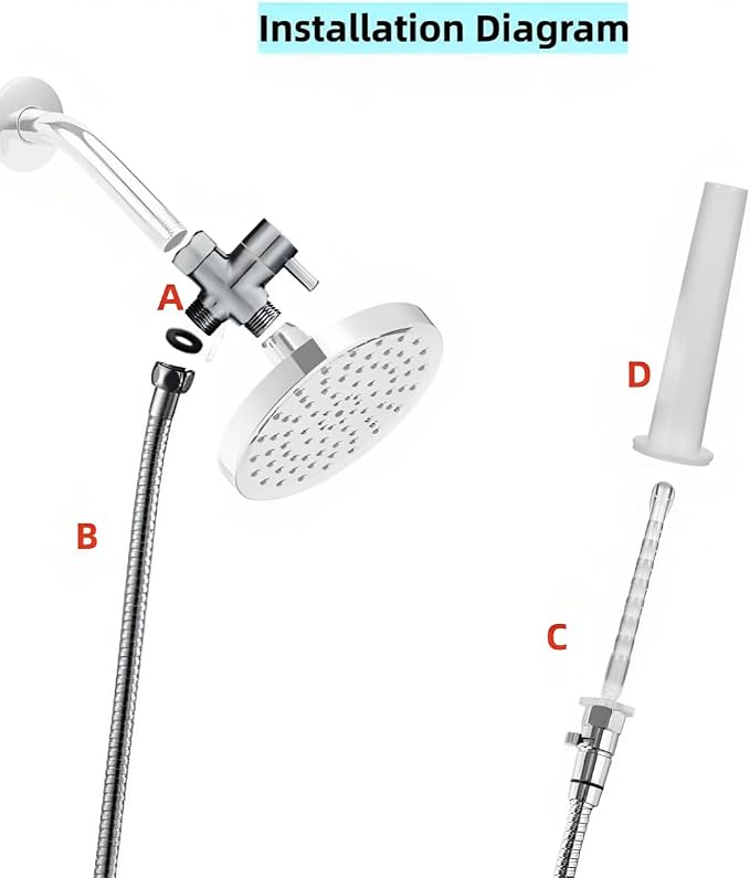 Shower Enema System Kit- Vaginal and Anal Cleaning Kit with 3 Enema Nozzle and 6.56 Foot Metal Hose, Enema Showerhead Colonic System Cleaner for Most Shower Systems