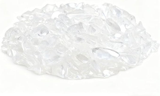 Bulk Raw Citrine Crystals - Beginner DIY Healing Crystal Set, 0.6-1.2” Natural Unpolished Gemstones for Terrarium, Meditation, Tarot, Grids, Aroma Stone, 0.45lb (White Crystal-S)