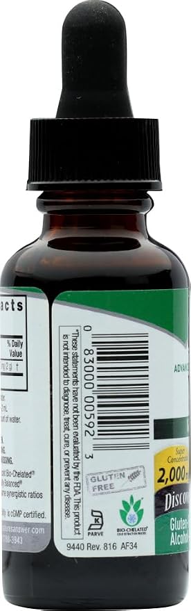 Nature's Answer Vitex Berry Alcohol Free 1 Ounce (2 Pack) | Support Female Hormonal Balance | Mensural Support | Menopause Support