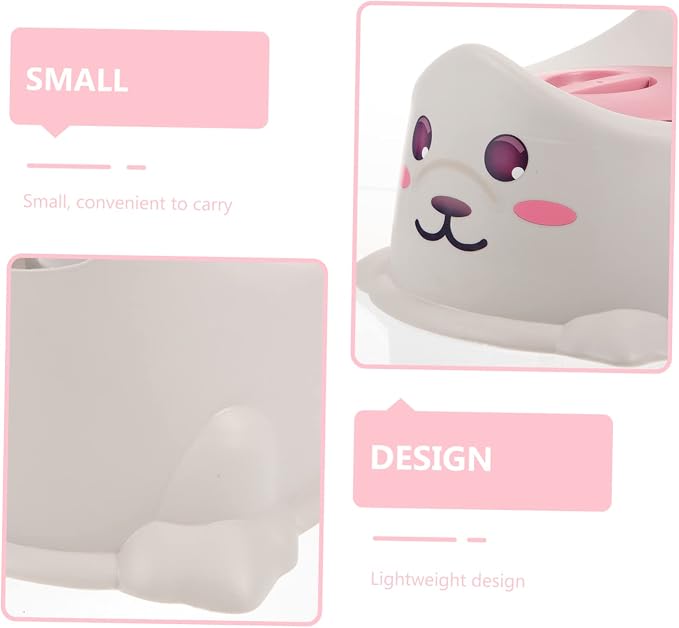 Baby Thicken Toilet Portable Potty for with Cover Lightweight Travel Training Toilet 11.81X10.23X7.48In Comfortable for Home Use