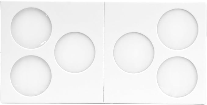 1000 3-Hole Penny 2x2 Cardboard Coin Flips with Mylar Windows Archival Safe Cent