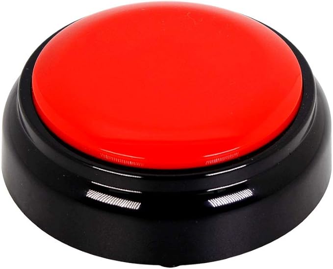 Voice Recording Button Easy Button Record 30 Seconds Talking Message Funny Office Gift Battery Powered Recordable Sound Buttons