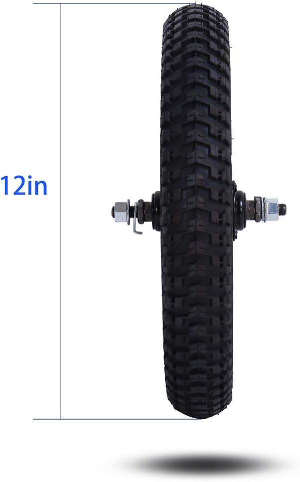 JOYSTAR 12 14 16 18 20 Inch Kids Bike Front Wheels Replacement Bicycle Wheels with 12-20 Inch Solid Air Rubber Tire & Inner Tube Don't Fit Huffy Bike Black & White