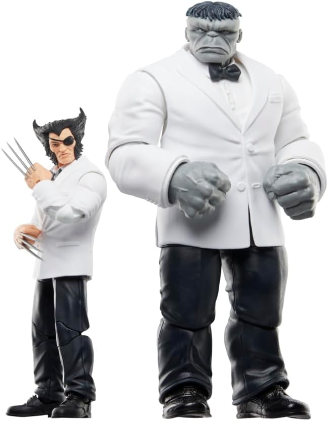 Marvel Legends Series Marvel's Patch and Joe Fixit, Wolverine 50th Anniversary Comics Collectible 6-Inch Scale Action Figure 2-Pack